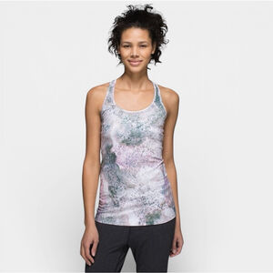 LULULEMON Cool Racerback Sugar Crush Multicolor Tank, Athletic Top, Sz 8